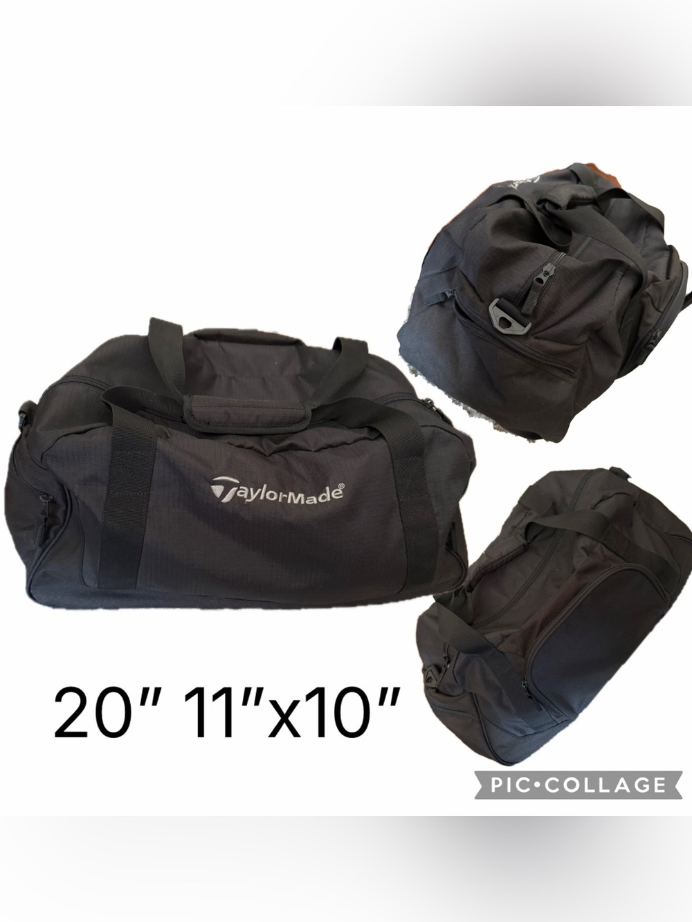 Vintage Taylor Made Duffle Bag Golf Black